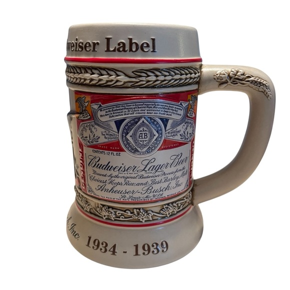 VTG Beer Stein Budweiser Evolution of the Label 2nd Series State Convention 2000 - Picture 5 of 7
